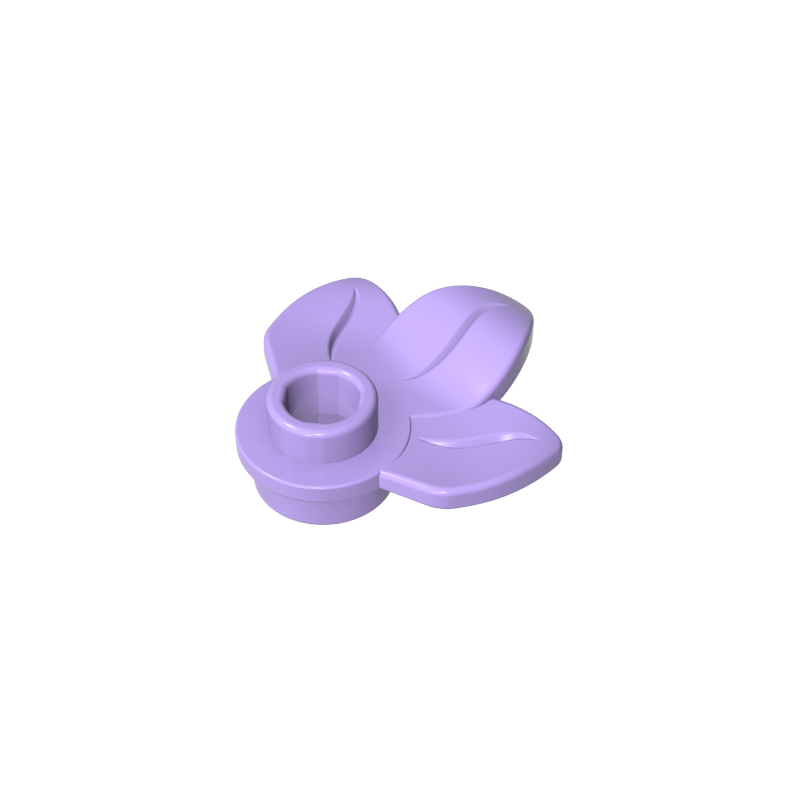 Plant, Plate 1 x 1 Round with 3 Leaves