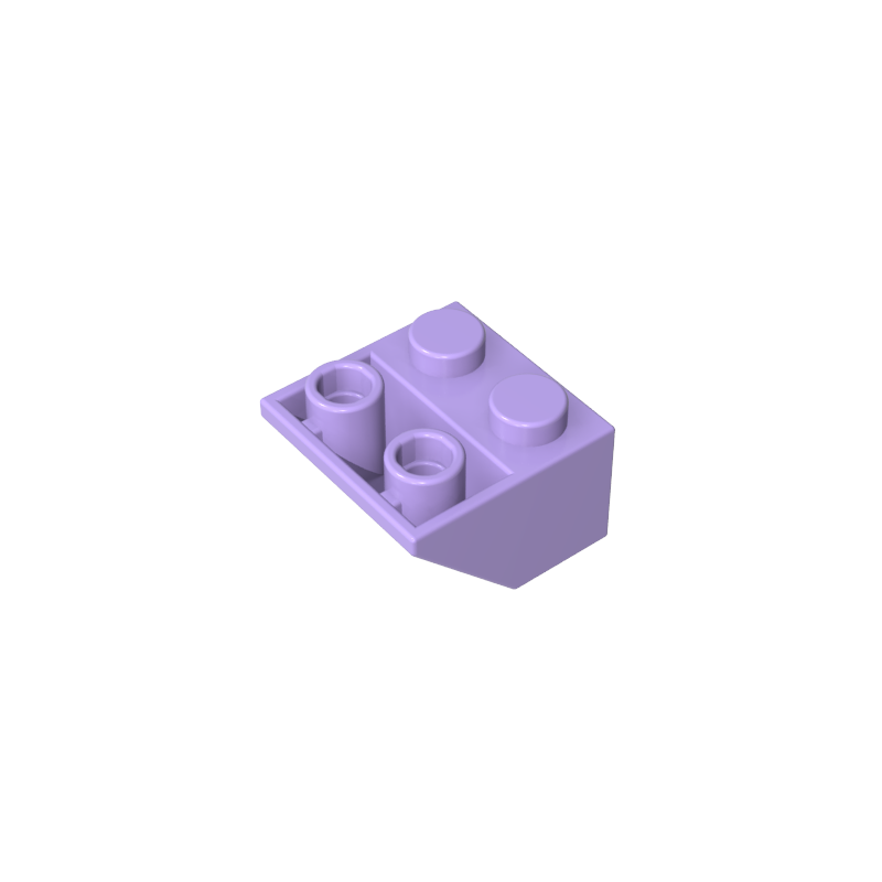 Slope Inverted 45° 2 x 2 [Ovoid Bottom Pin, Bar-sized Stud Holes]