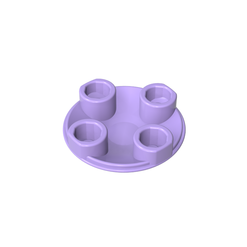 Plate Round 2 x 2 with Rounded Bottom [Boat Stud]
