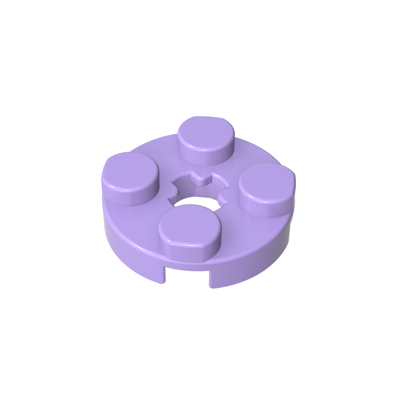 Plate Round 2 x 2 with Axle Hole Type 1 (+ Opening)
