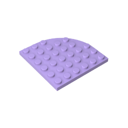 Plate Round Corner 6 x 6