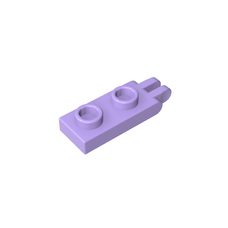 Hinge Plate 1 x 2 with 2 Fingers and Hollow Studs - Color ID 63
