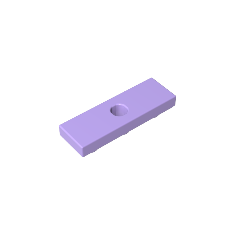 Tile Special 1 x 3 Inverted with Center Hole - Color ID 63