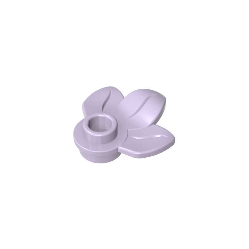 Plant, Plate 1 x 1 Round with 3 Leaves