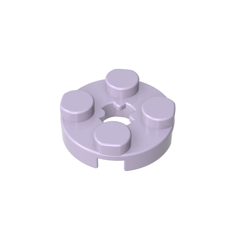 Plate Round 2 x 2 with Axle Hole Type 1 (+ Opening)