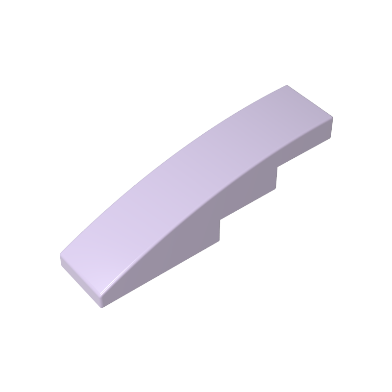 Slope Curved 4 x 1 No Studs [Stud Holder with Symmetric Ridges]