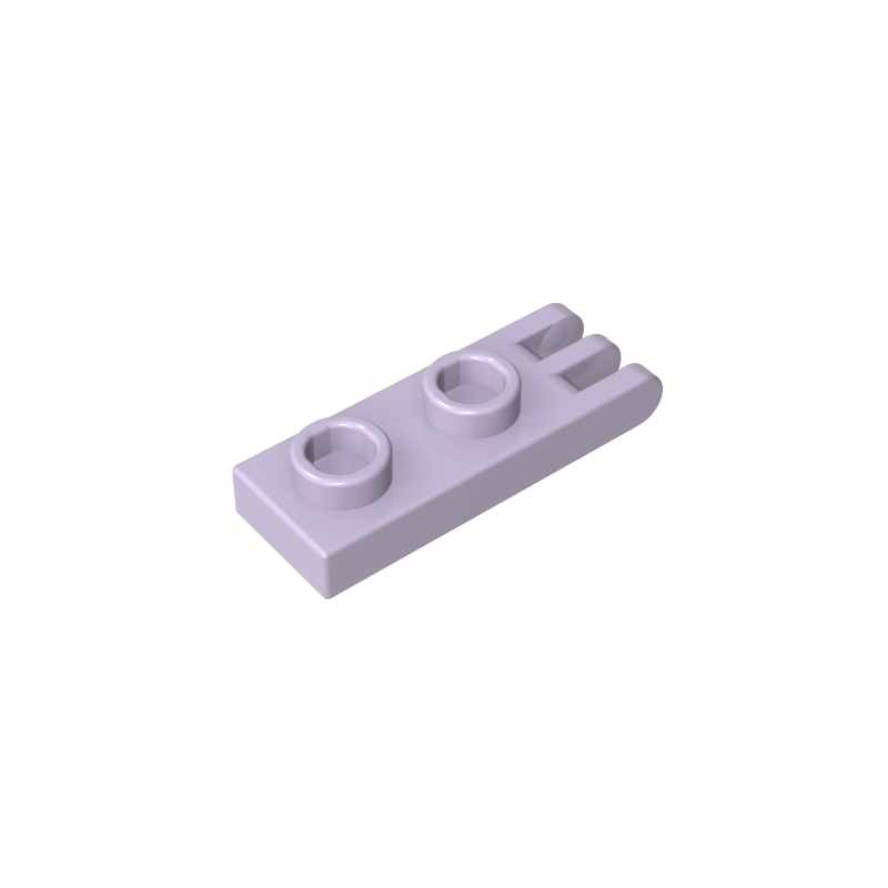 Hinge Plate 1 x 2 with 3 Fingers and Hollow Studs - Color ID 64