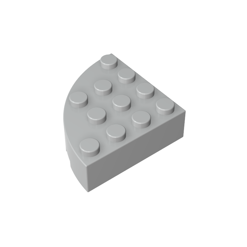 Brick Round Corner 4 x 4 Full Brick