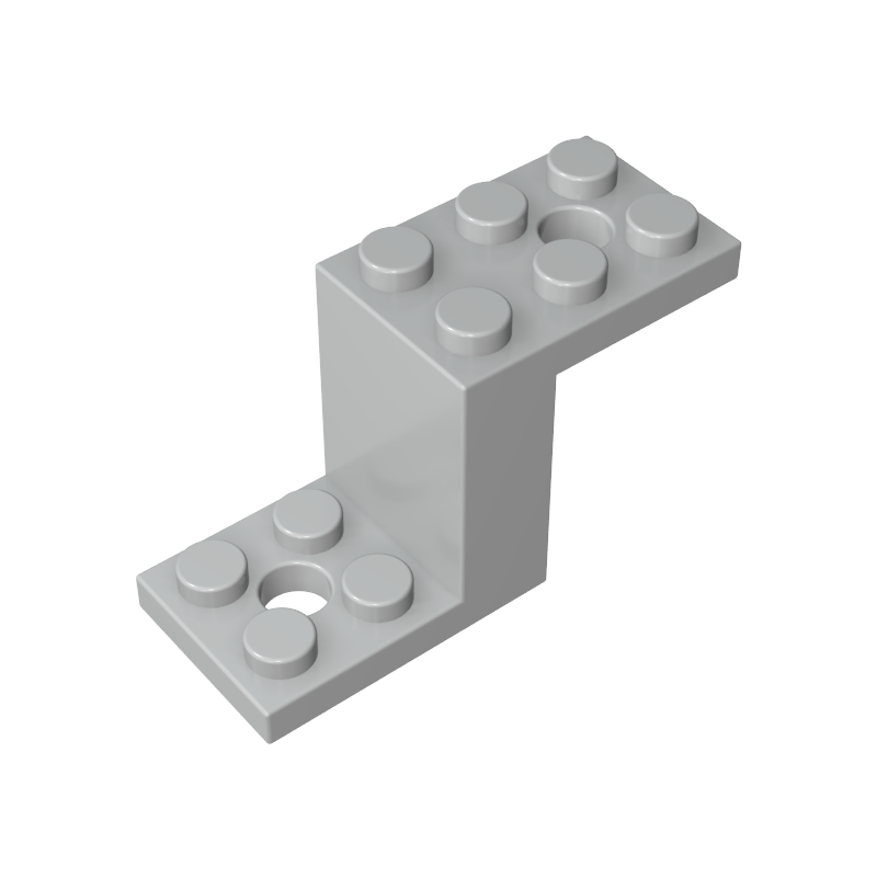Bracket 5 x 2 x 2 1/3 with Holes, Inside Stud Holder