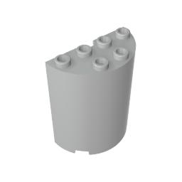 Cylinder Half 2 x 4 x 4