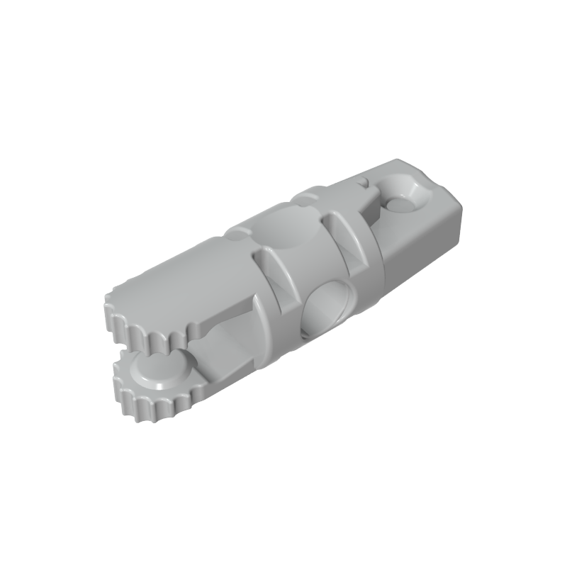 Hinge Cylinder 1 x 3 Locking with 1 Finger and 2 Fingers On Ends, without Hole, 9 Teeth