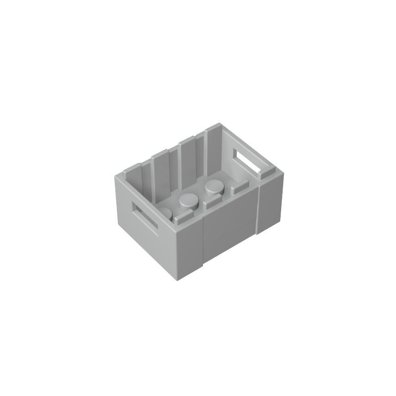 Box / Crate with Handholds  3 x 4 x 1 2/3