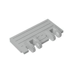 Hinge Train Gate 2 x 4 Locking Dual 2 Fingers without Rear Reinforcements, 7 Teeth