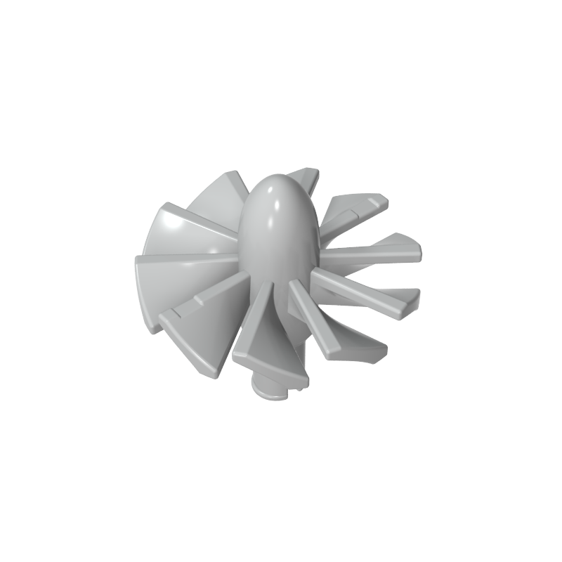 Jet Engine Fan with 10 Blades and Technic Pin