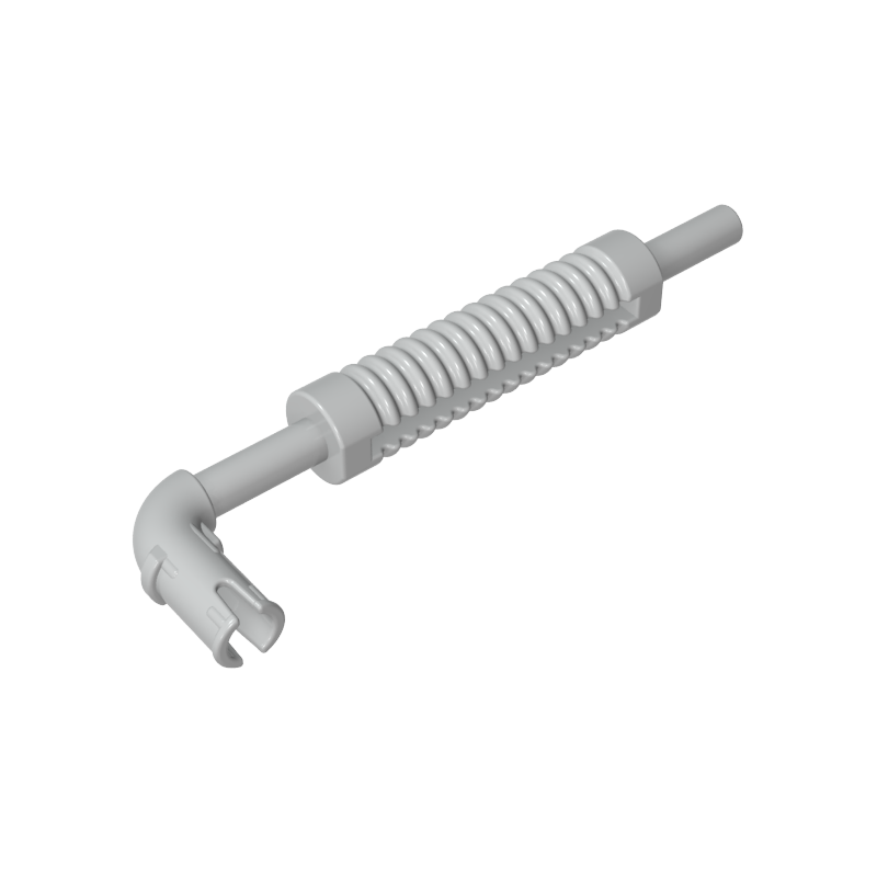 Exhaust Pipe with Technic Pin - Flat End, Rounded Hole