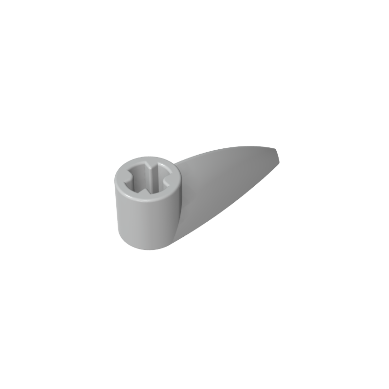 Technic Tooth 1 x 3 with Axle Hole [Rounded Underside]