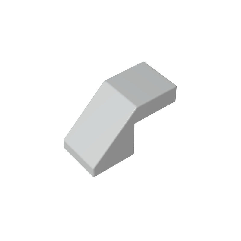 Slope 45° 2 x 1 with 2/3 Inverted Cutout and no stud