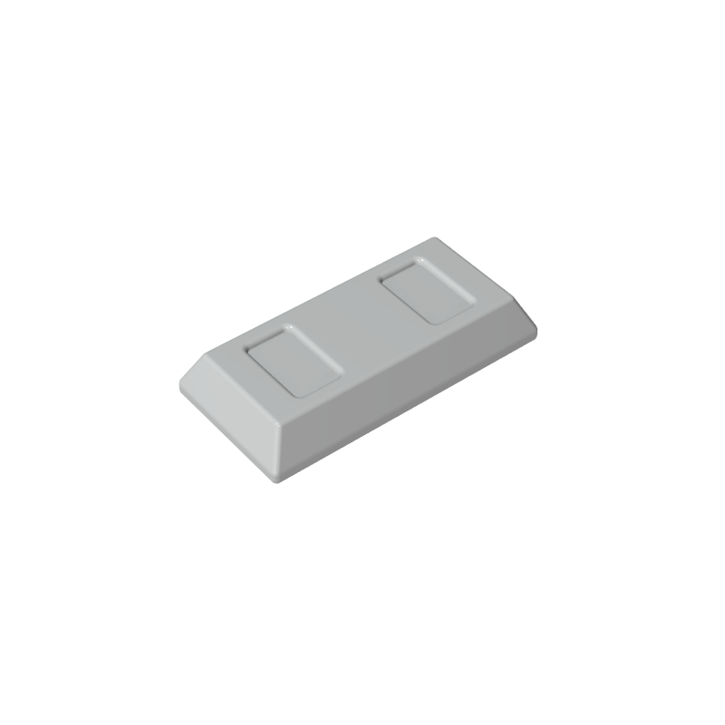 Tile Special 1 x 2 with Sloped Walls AKA Money / Gold Bar [Ingot]