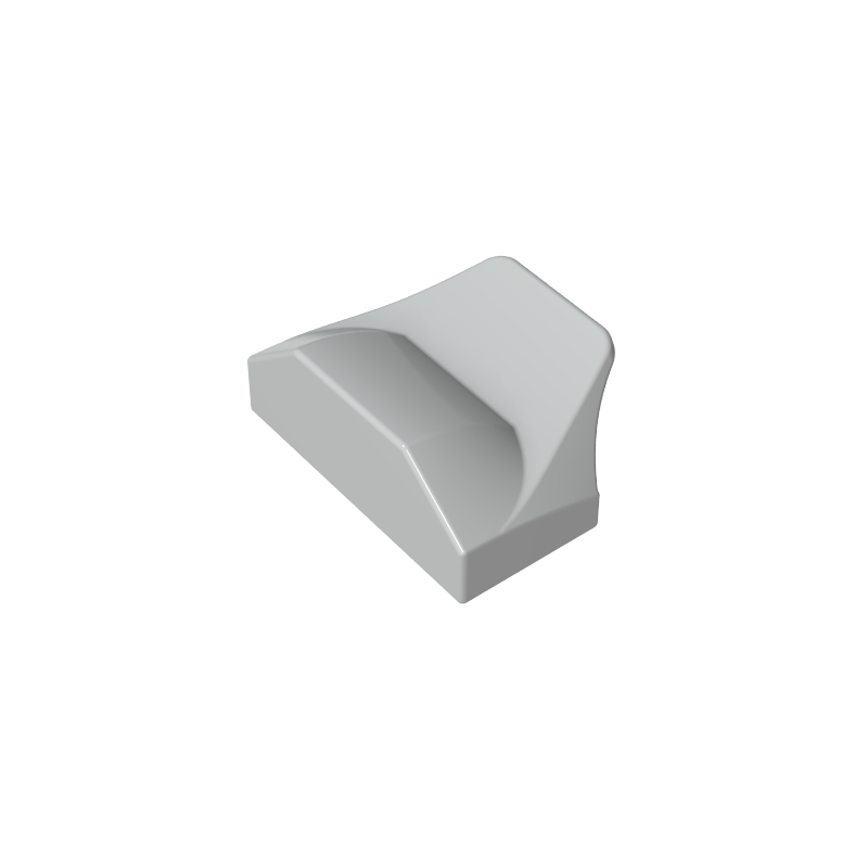 Wedge Curved 1 x 2 x 2/3 No Studs, Wing End