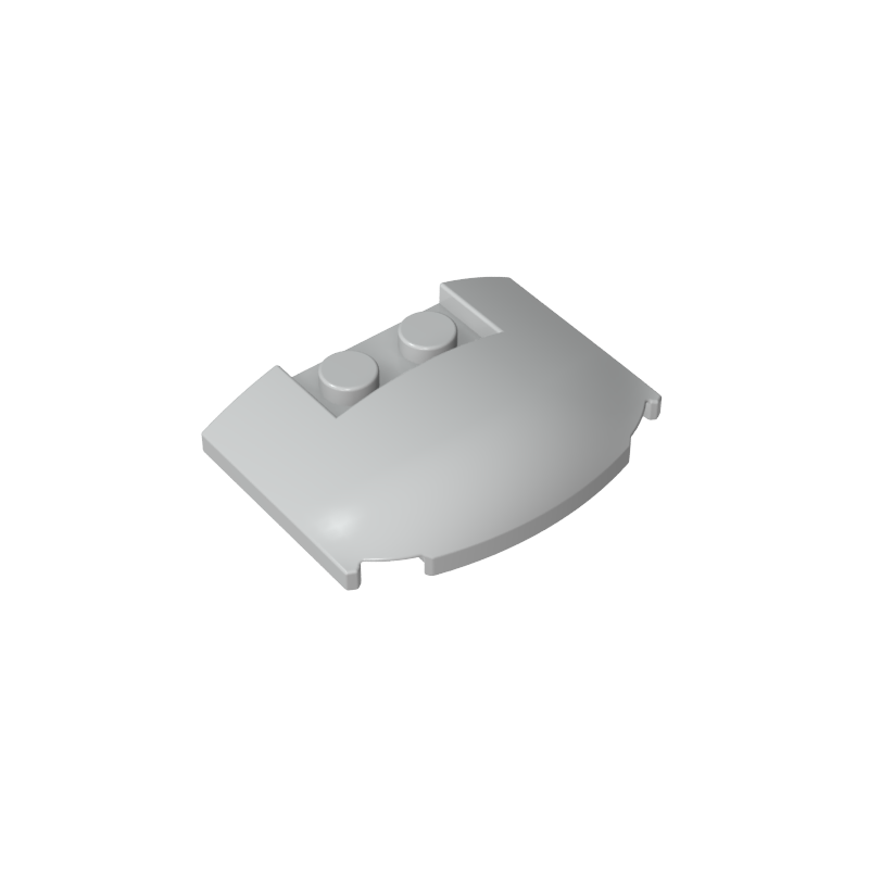 Slope Curved 3 x 4 x 2/3 Triple Curved with 2 Sunk Studs