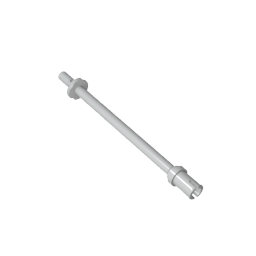 Bar 8L - Two Stop Rings / One Pin, Technic Figure Ski Pole [Flat End]