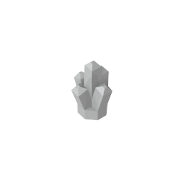 Rock 1 x 1 Crystal 5 Point