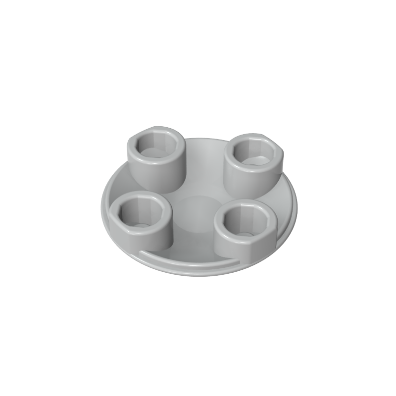 Plate Round 2 x 2 with Rounded Bottom [Boat Stud]
