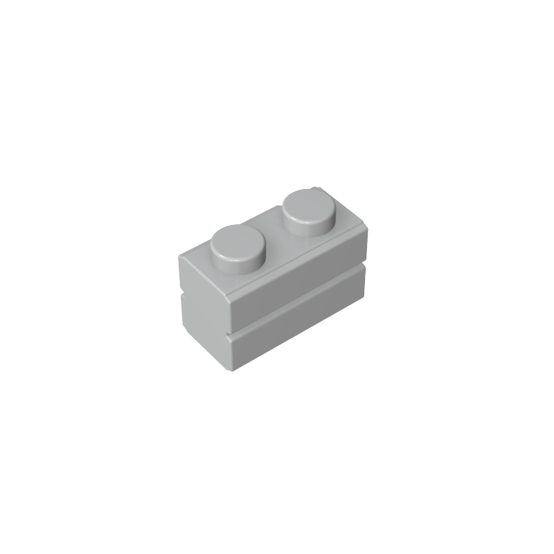 Brick Special 1 x 2 with Masonry Brick Profile