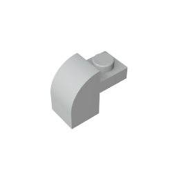 Brick Curved 1 x 2 x 1 1/3 with Curved Top