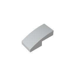 Slope Curved 2 x 1 No Studs [1/2 Bow]