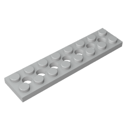 Technic Plate 2 x 8 [7 Holes]