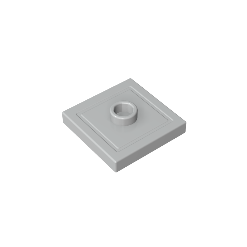 Plate Special 2 x 2 with Groove and Center Stud (Jumper)