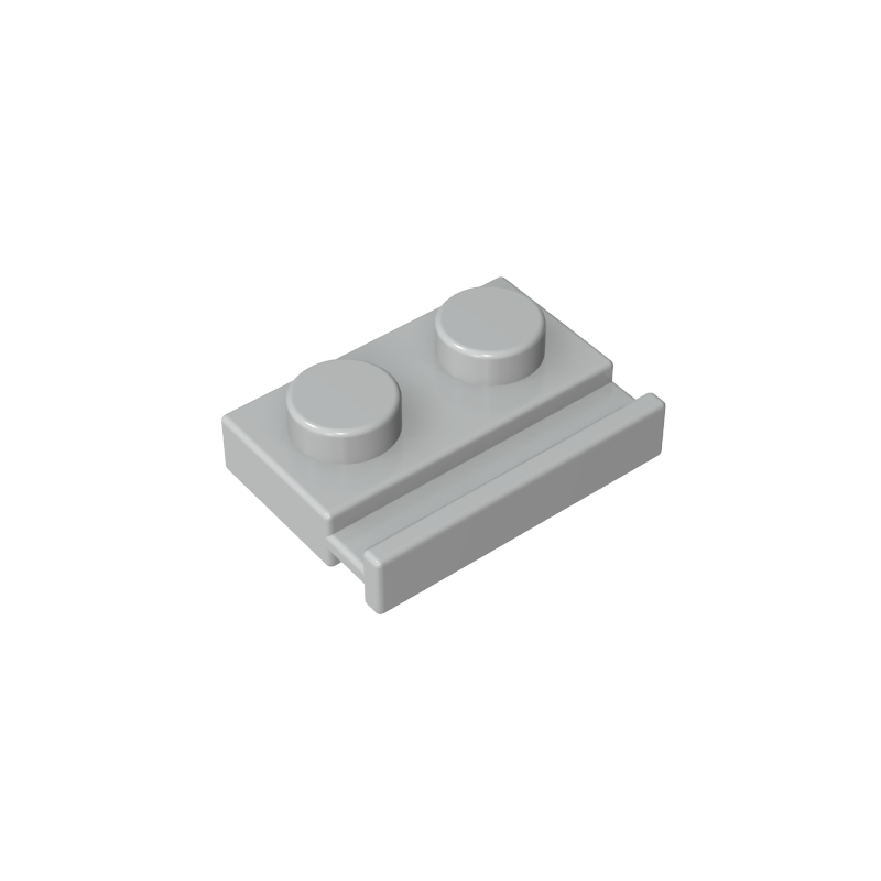 Plate Special 1 x 2 with Door Rail