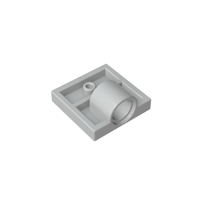 Plate Special 2 x 2 with 1 Pin Hole [Complete Underside Rib]