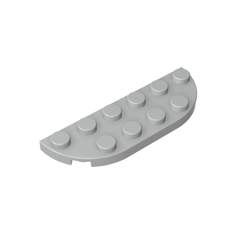 Plate Round Corner 2 x 6 Double