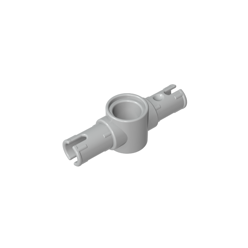 Technic Pin Connector Hub with 2 Pins with Friction Ridges Lengthwise [Big Squared Pin Holes]