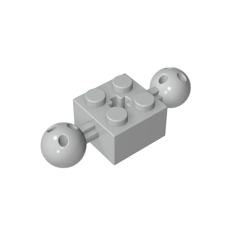 Technic Brick Special 2 x 2 with 10.2mm Balls with Holes and Axle Hole