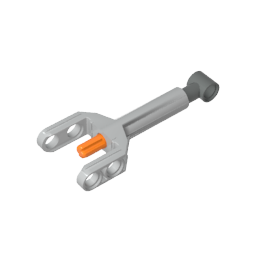 Technic Linear Actuator Mini with Dark Bluish Gray Head and Orange Axle - Color ID 71