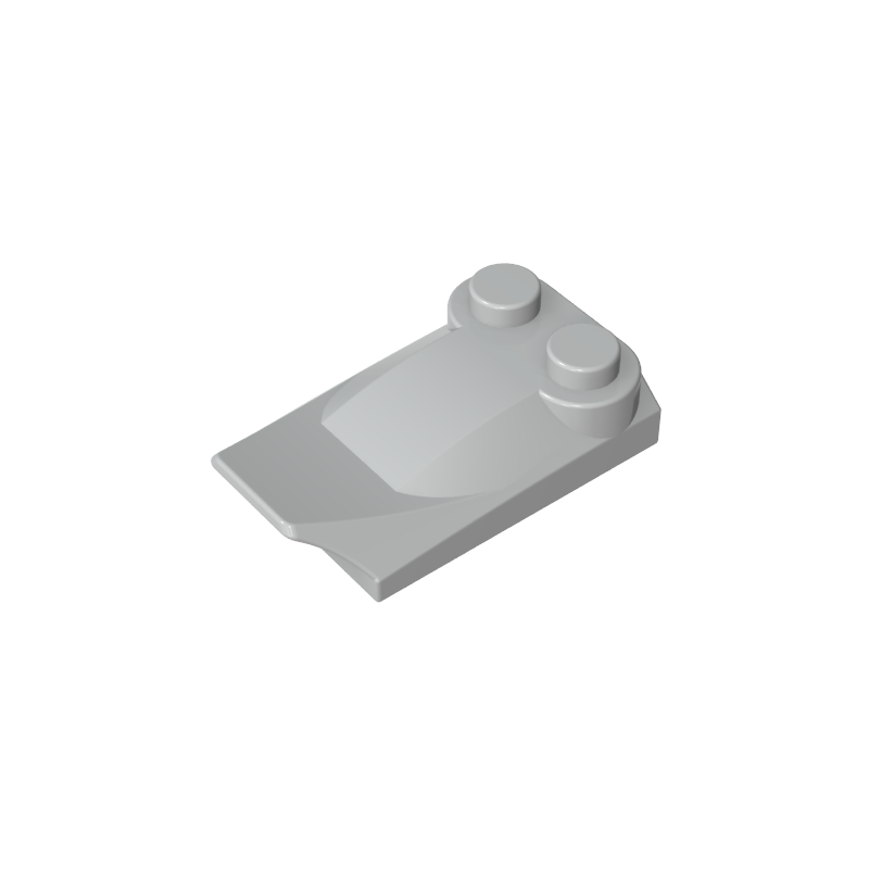 Wedge Curved 2 x 3 x 2/3 Two Studs, Wing End - Color ID 71
