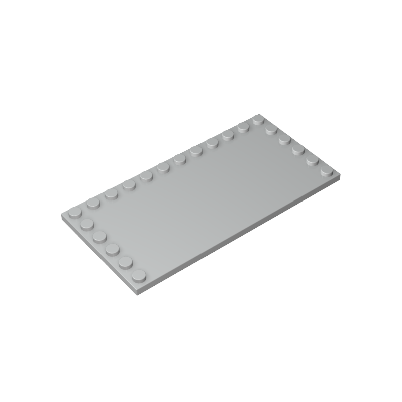 Plate Special 6 x 12 with Studs on 3 Edges - Color ID 71