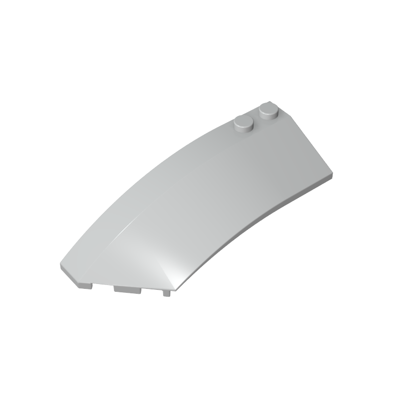 Wedge Curved 8 x 3 x 2 Open Left [Plain] - Color ID 71