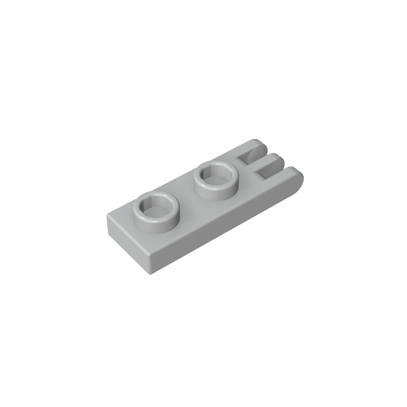 Hinge Plate 1 x 2 with 3 Fingers and Hollow Studs - Color ID 71