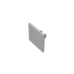 Road Sign Clip-on 2 x 2 Square [Thick Open O Clip] - Color ID 71