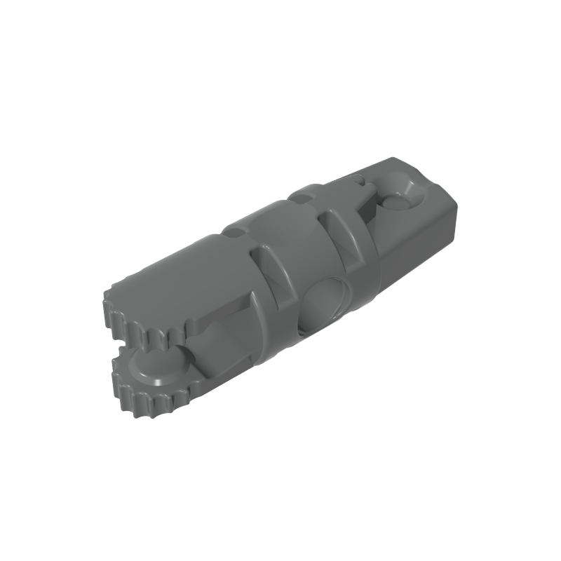 Hinge Cylinder 1 x 3 Locking with 1 Finger and 2 Fingers On Ends, without Hole, 9 Teeth