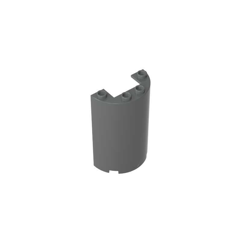 Cylinder Half 2 x 4 x 5 with 1 x 2 cutout