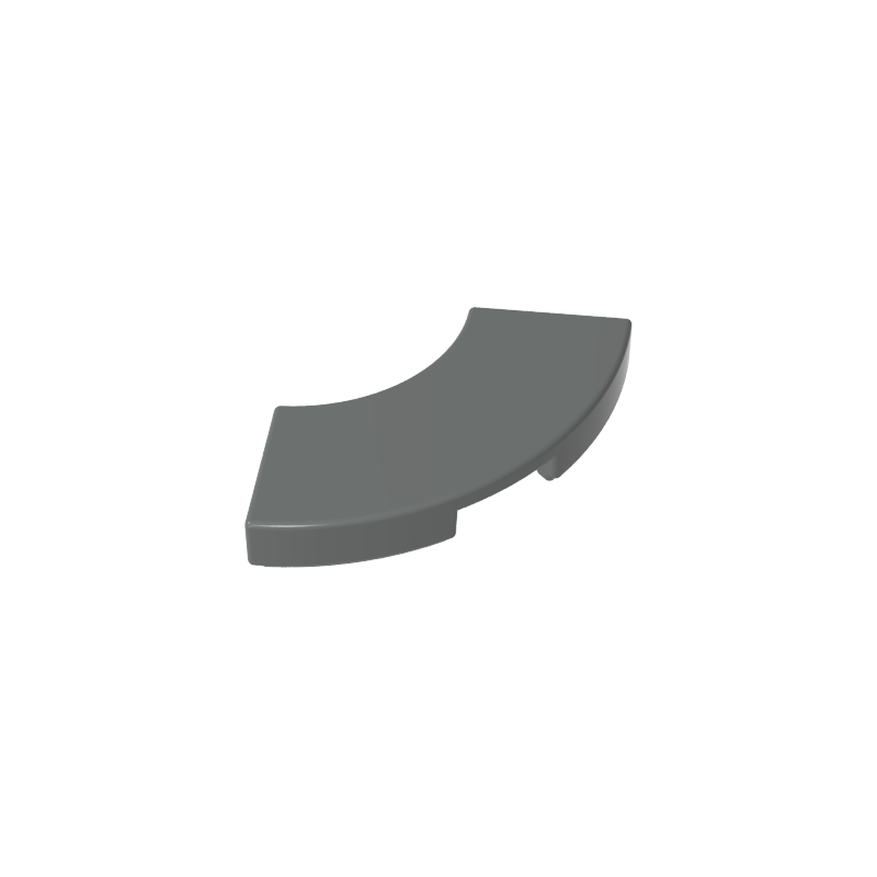 Tile 2 x 2 Curved, Macaroni