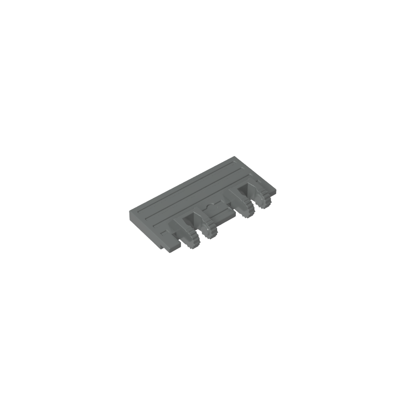 Hinge Train Gate 2 x 4 Locking Dual 2 Fingers without Rear Reinforcements, 7 Teeth