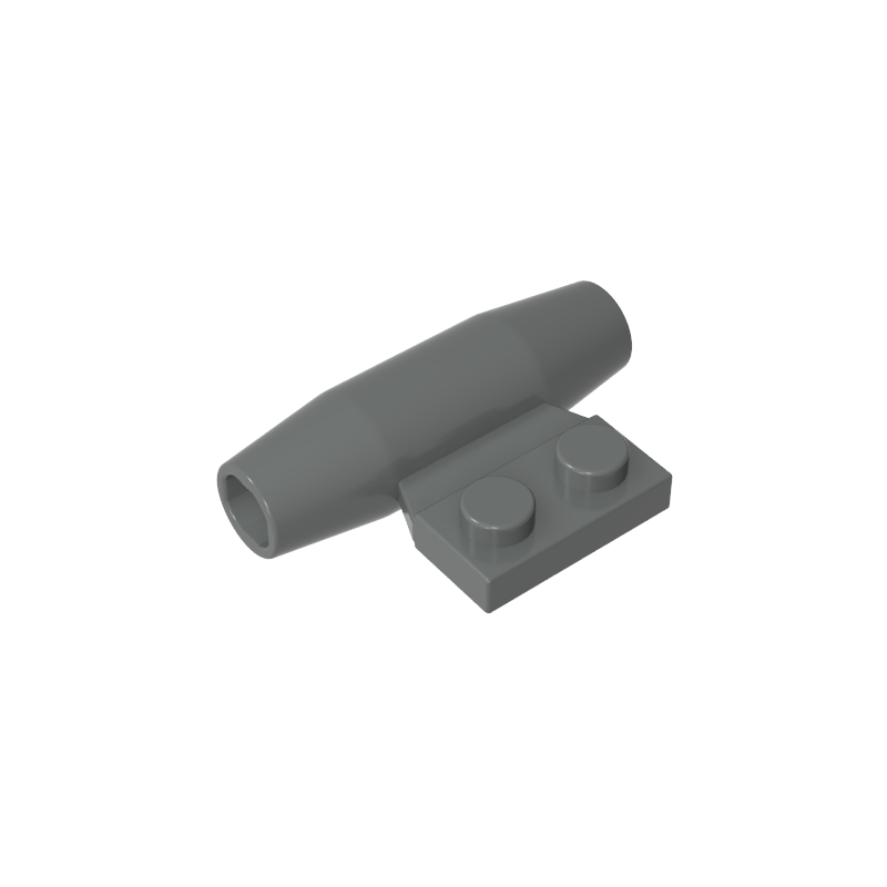 Engine, Smooth Small, 1 x 2 Side Plate with Axle Holders and Slot
