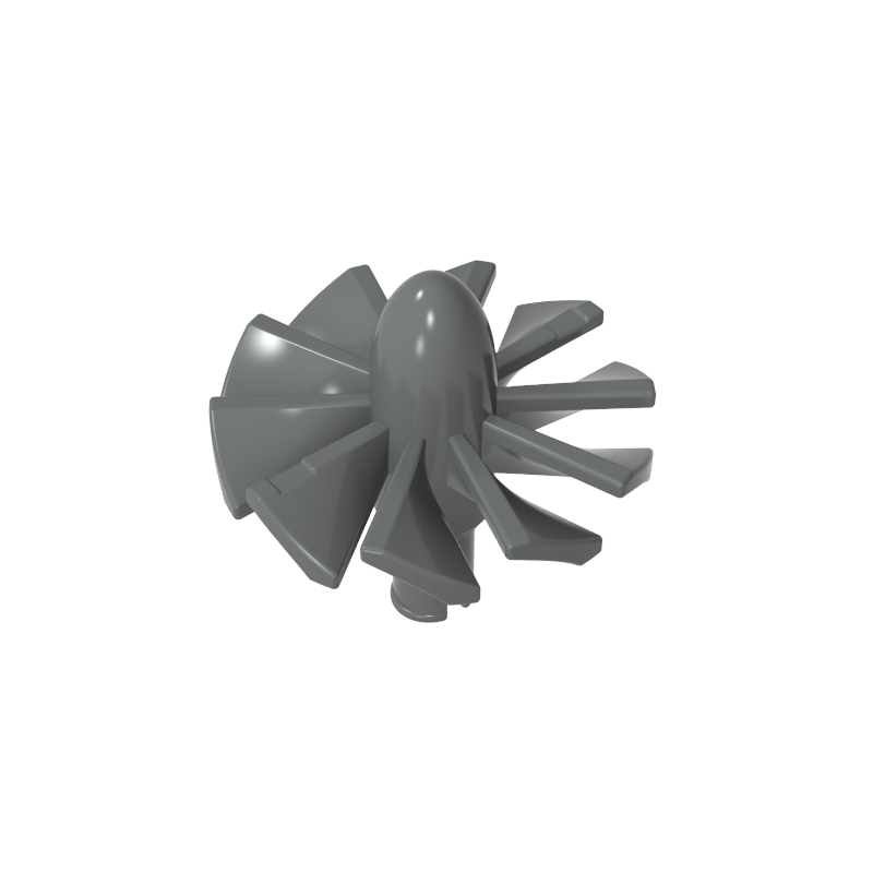 Jet Engine Fan with 10 Blades and Technic Pin
