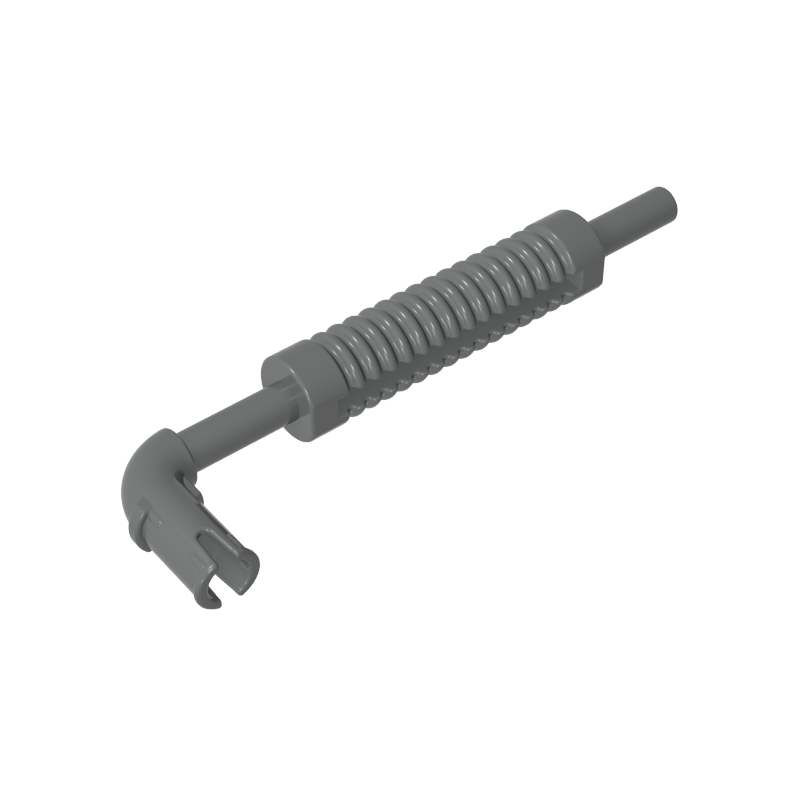 Exhaust Pipe with Technic Pin - Flat End, Rounded Hole